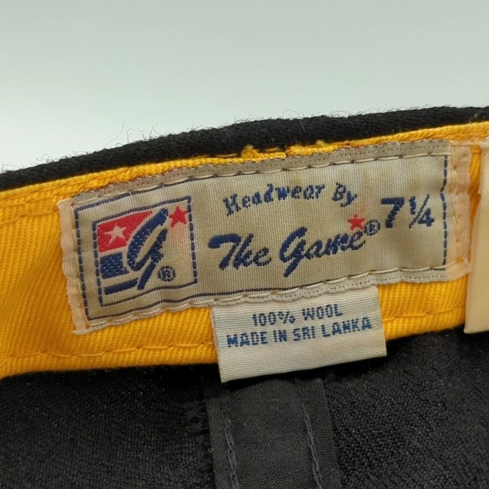 Vtg 1995 Colorado Buffaloes Hat Cap Fitted 7 1/4 100% Wool The Game Black/Yellow
